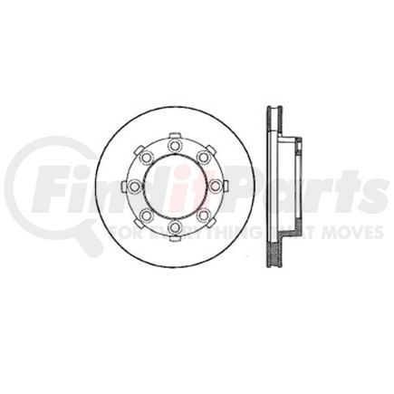 Bendix E12668029 Disc Brake Rotor Rotor