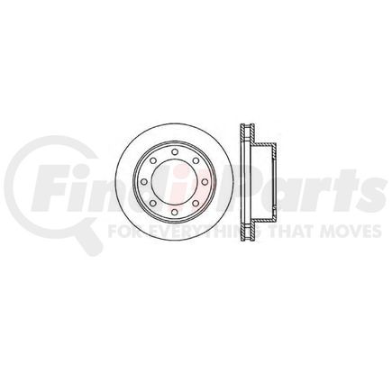 Bendix E12670091 Disc Brake Rotor Rotor