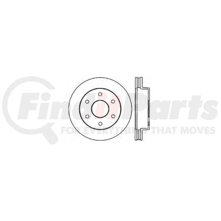Bendix E12671014 Disc Brake Rotor Rotor