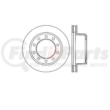 Bendix E12671023 Disc Brake Rotor Rotor
