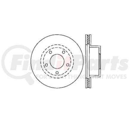E12672021 by BENDIX - Disc Brake Rotor