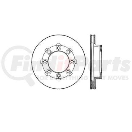Bendix E12672028 Disc Brake Rotor Rotor