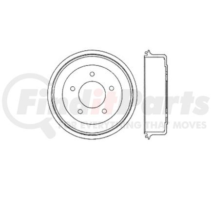 E12746007 by BENDIX - Formula Blue™ Premium HD Brake Drum - Rear, 297 mm OD, For Daihatsu Rocky