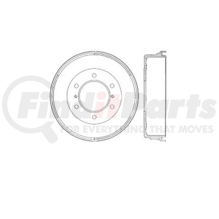 E12747030 by BENDIX - Formula Blue™ Premium HD Brake Drum - Rear, 300 mm OD, For Nissan Frontier 2WD