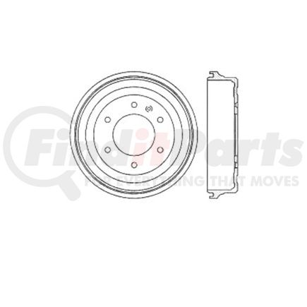 Bendix E12748005 Brake Drum Brake Drum