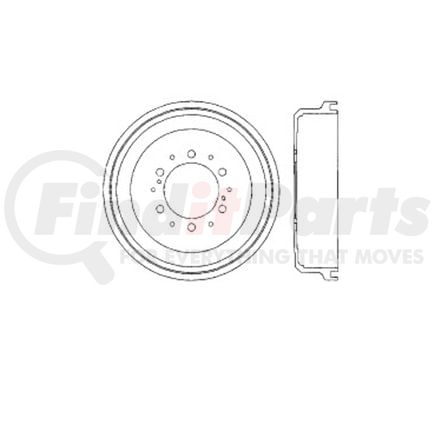Bendix E12749025 Brake Drum Brake Drum