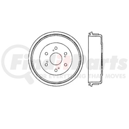 Bendix E12749028 Brake Drum Brake Drum