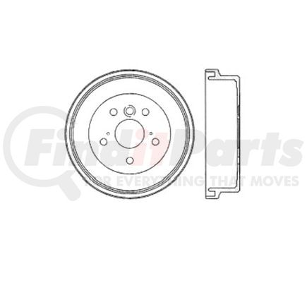 Bendix E12749035 Brake Drum Brake Drum