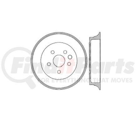 E12749042 by BENDIX - Formula Blue™ Premium HD Brake Drum - Rear, 335 mm OD, For Toyota Sienna