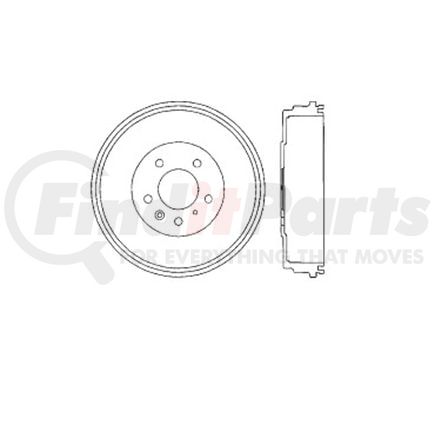 Bendix E12750011 Brake Drum Brake Drum