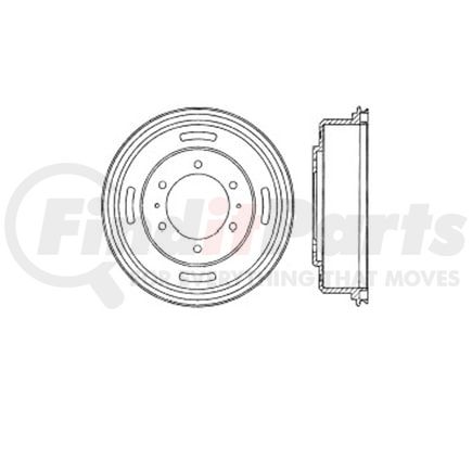Bendix E12751025 Brake Drum Brake Drum