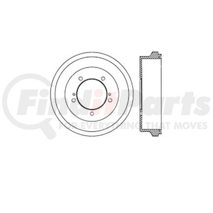 E12753017 by BENDIX - Formula Blue™ Premium HD Brake Drum - Rear, 302 mm OD, For Suzuki XL-7