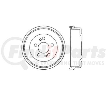 E12756013 by BENDIX - Formula Blue™ Premium HD Brake Drum - Rear, 299.2 mm OD, For Hyundai Santa Fe