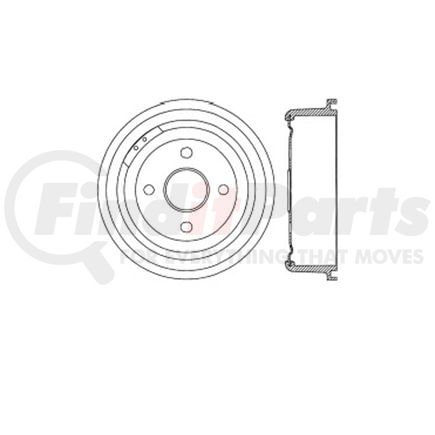 Bendix E12766005 Brake Drum Brake Drum
