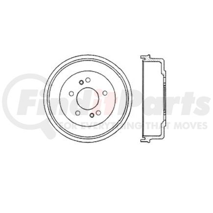 E12753021 by BENDIX - Formula Blue™ Premium HD Brake Drum - Rear, For Suzuki Grand Vitara, V6