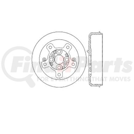 Bendix E12755006 Brake Drum Brake Drum
