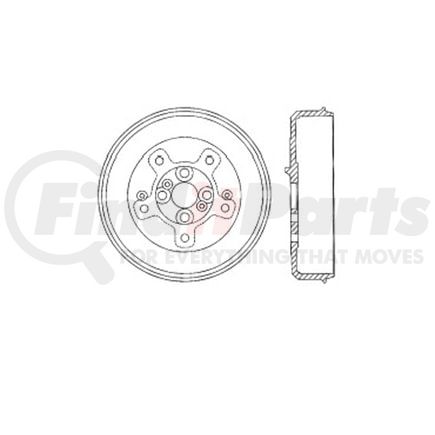 E12755007 by BENDIX - Formula Blue™ Premium HD Brake Drum - Rear, 290 mm OD, For Kia Sportage