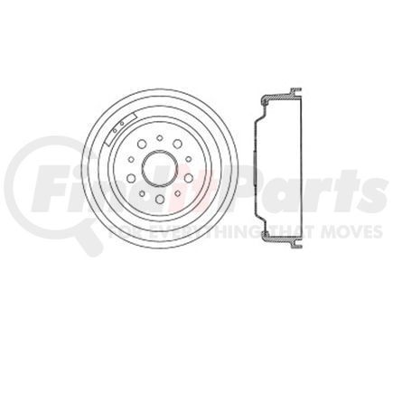 Bendix E12766010 Brake Drum Brake Drum