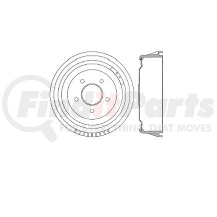 Bendix E12766022 Brake Drum Brake Drum