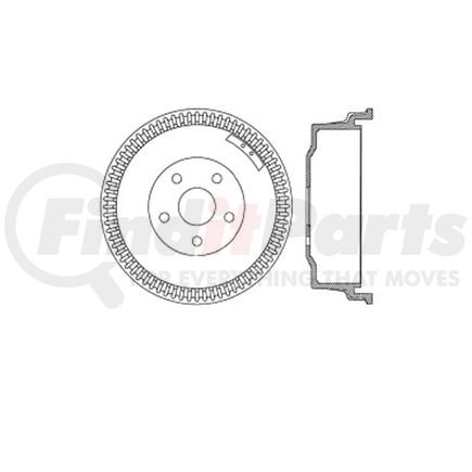 Bendix E12766039 Brake Drum Brake Drum