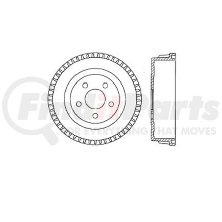 Bendix E12766043 Brake Drum Brake Drum