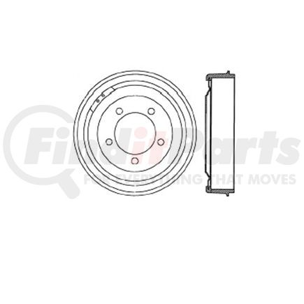 Bendix E12768011 Brake Drum Brake Drum
