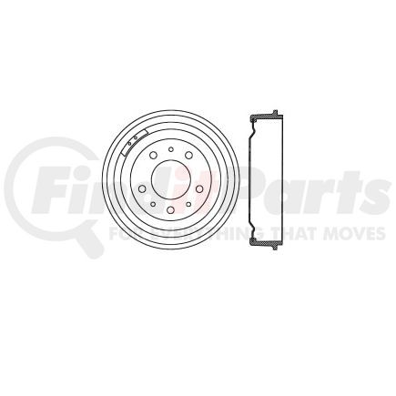 E12770008 by BENDIX - Formula Blue™ Premium HD Brake Drum - Front, 12.5 in. OD