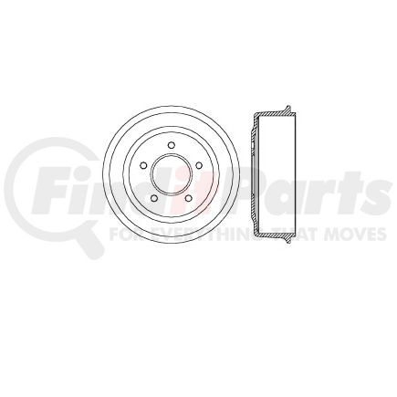 Bendix E12770009 Brake Drum Brake Drum
