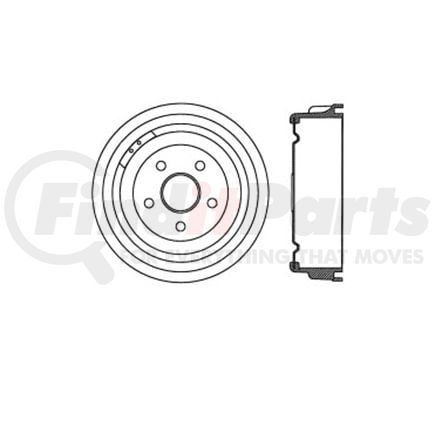 Bendix E12770012 Brake Drum Brake Drum