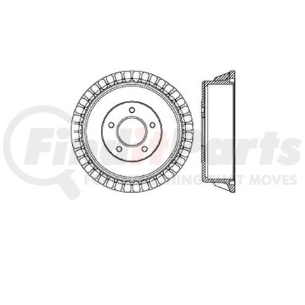 Bendix E12770038 Brake Drum Brake Drum