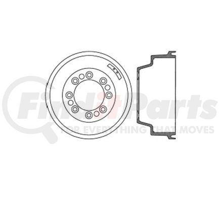 Bendix E12770031 Brake Drum Brake Drum