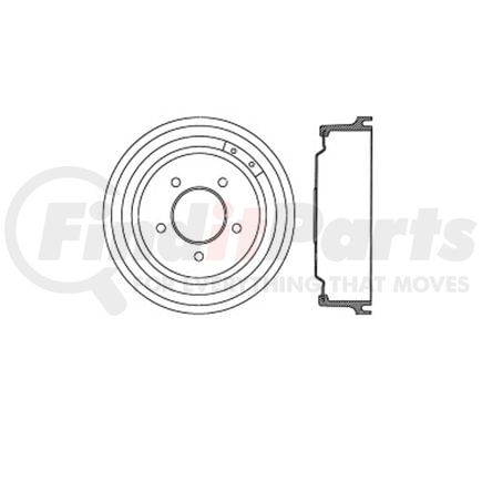 E12770043 by BENDIX - Brake Drum