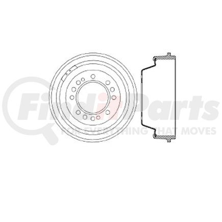 Bendix E12771041 Brake Drum Brake Drum