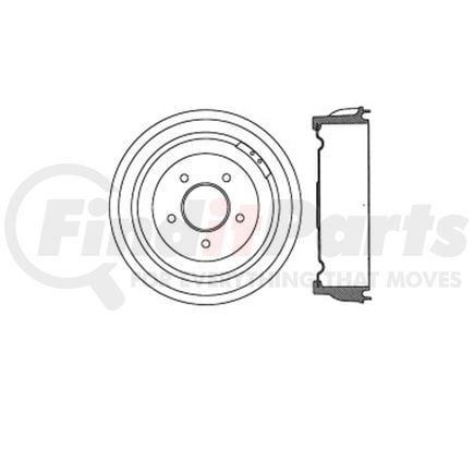 Bendix E12771037 Brake Drum Brake Drum