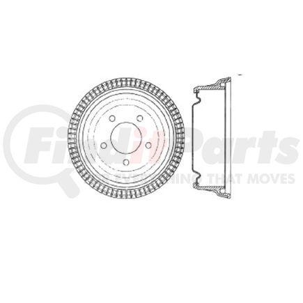 Bendix E12772015 Brake Drum Brake Drum