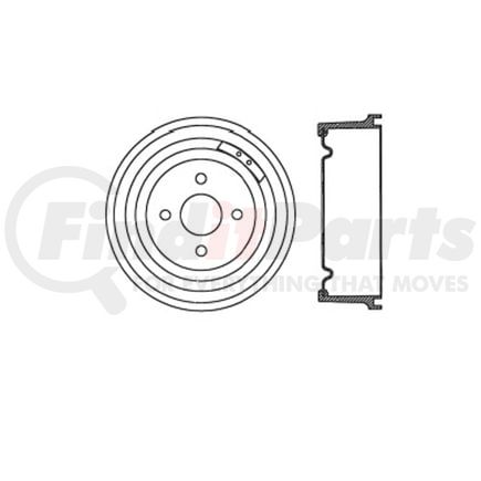 Bendix E12772011 Brake Drum Brake Drum