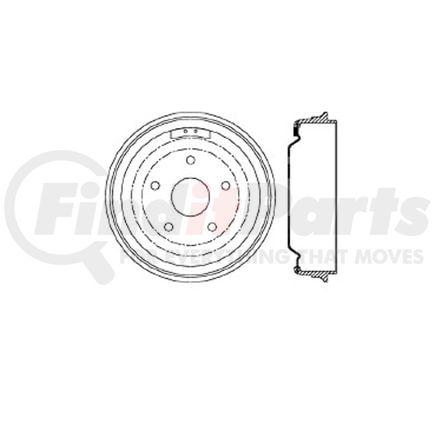 Bendix E12772022 Brake Drum Brake Drum