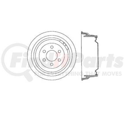 Bendix E12772028 Brake Drum Brake Drum