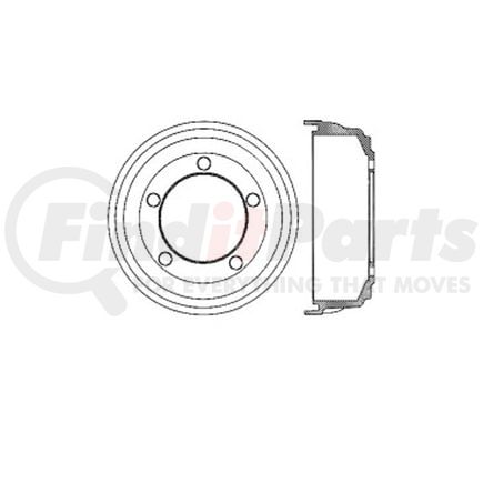 Bendix E12781007 Brake Drum Brake Drum