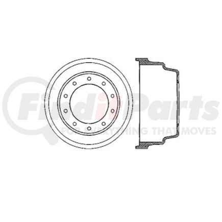 Bendix E12784010 Brake Drum Brake Drum