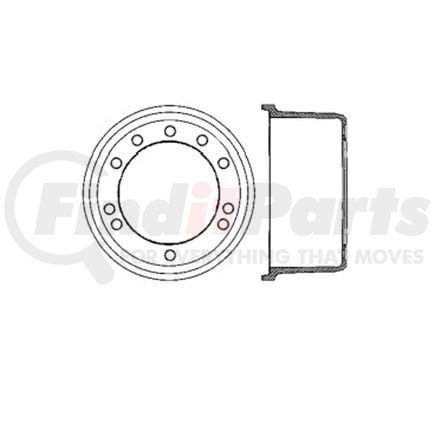 E12784012 by BENDIX - Brake Drum