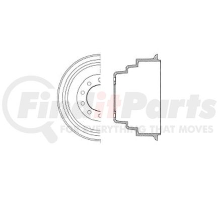 Bendix E12784008 Brake Drum Brake Drum