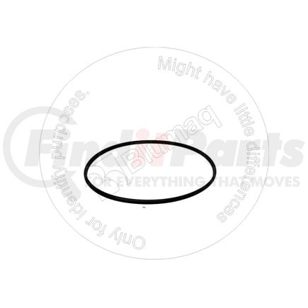 205-0191 by BLUMAQ - Multi-Purpose Seal Ring - D-Ring, Curved ID, Rubber, 120 mm. ID, 126 mm. OD
