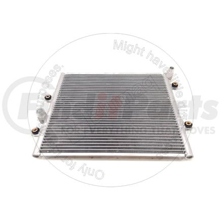245-7866 by BLUMAQ - A/C Condenser - Aluminum, M22X1.5 STOR Fitting Inlet, M16X1.5 STOR Fitting Outlet