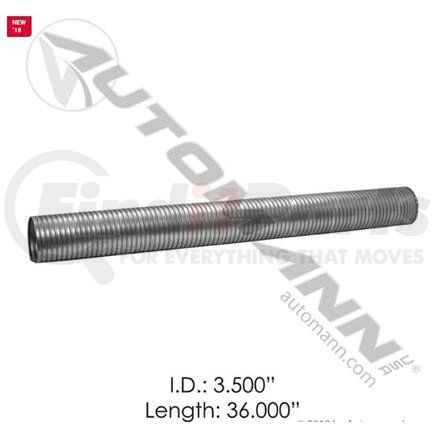 562.U7335-36SS304 by AUTOMANN - FLEX TUBING 3.5IN-36IN 304SS