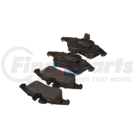 E11109500 by BENDIX - Formula Blue™ Hydraulic Brake Pads - Heavy Duty Extended Wear, With Shims, Front, 7849-D950, 8293-D1177 FMSI