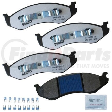 MKD477FM by BENDIX - FLEET METLOK Disc Brake Pad Set