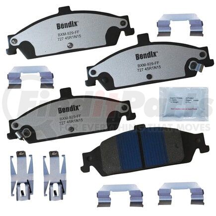 MKD727FM by BENDIX - FLEET METLOK Disc Brake Pad Set