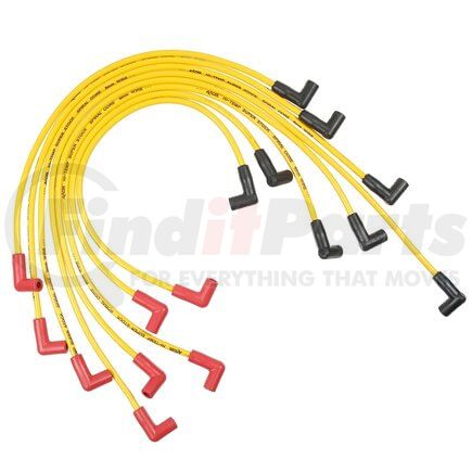 Accel 5048Y Spark Plug Wire Set Custom Fit Super Stock Spiral Spark Plug Wire Set