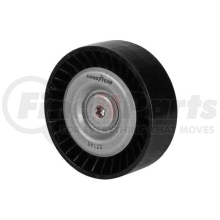 57145 by GOODYEAR BELTS - Accessory Drive Belt Idler Pulley - FEAD Pulley, 2.95 in. Outside Diameter, Thermoplastic